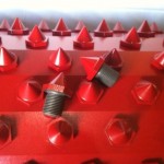 Replaceable threaded spikes
